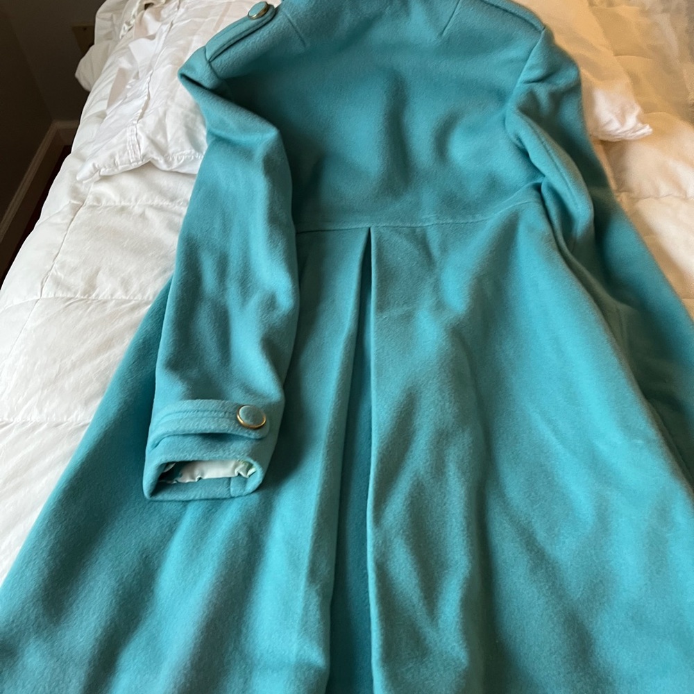Banana Republic Teal Wool Coat - Picture 5 of 9